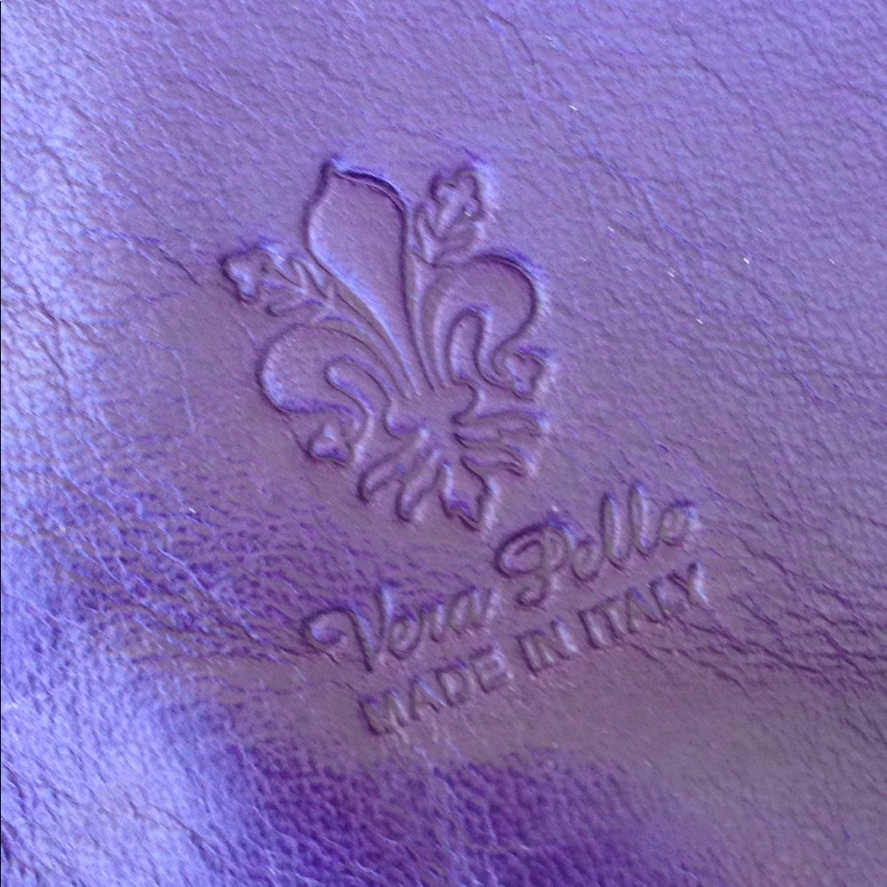 Purple Leather Crossbody Bag - Picture 2 of 6